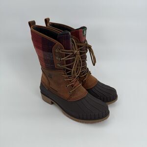 Kamik Sienna 2 Womens Waterproof Leather Flannel Boots US 8 UK 6 200g Thinsulate